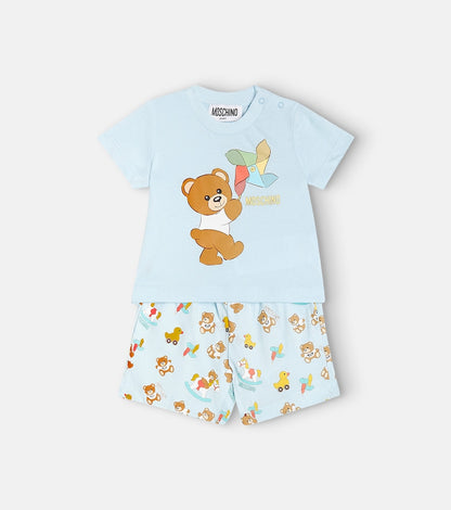 Baby printed jersey T-shirt and shorts set