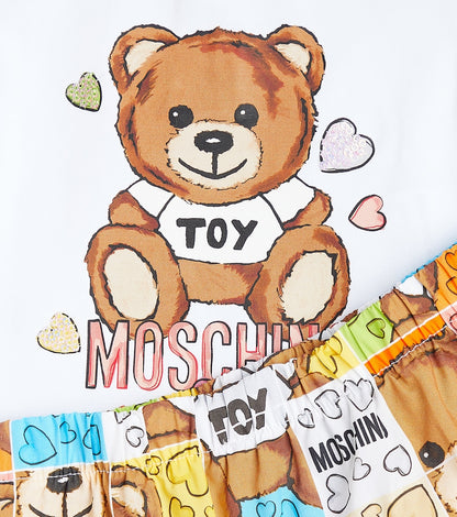 Baby printed cotton T-shirt and skirt set
