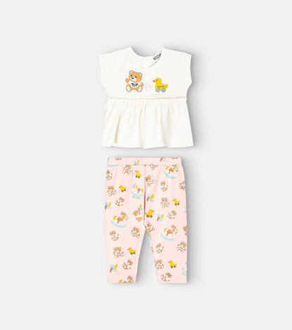Baby printed jersey T-shirt and leggings set