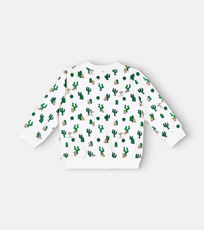 Baby printed cotton-blend sweatshirt