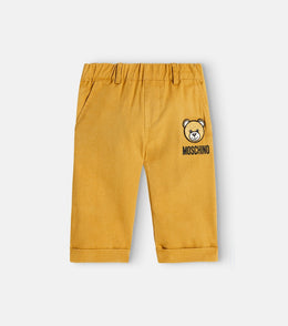 Teddy Bear cotton and linen-blend pants