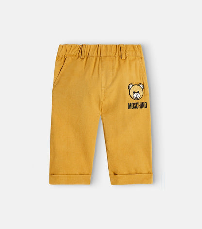 Teddy Bear cotton and linen-blend pants