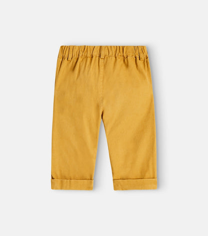 Teddy Bear cotton and linen-blend pants