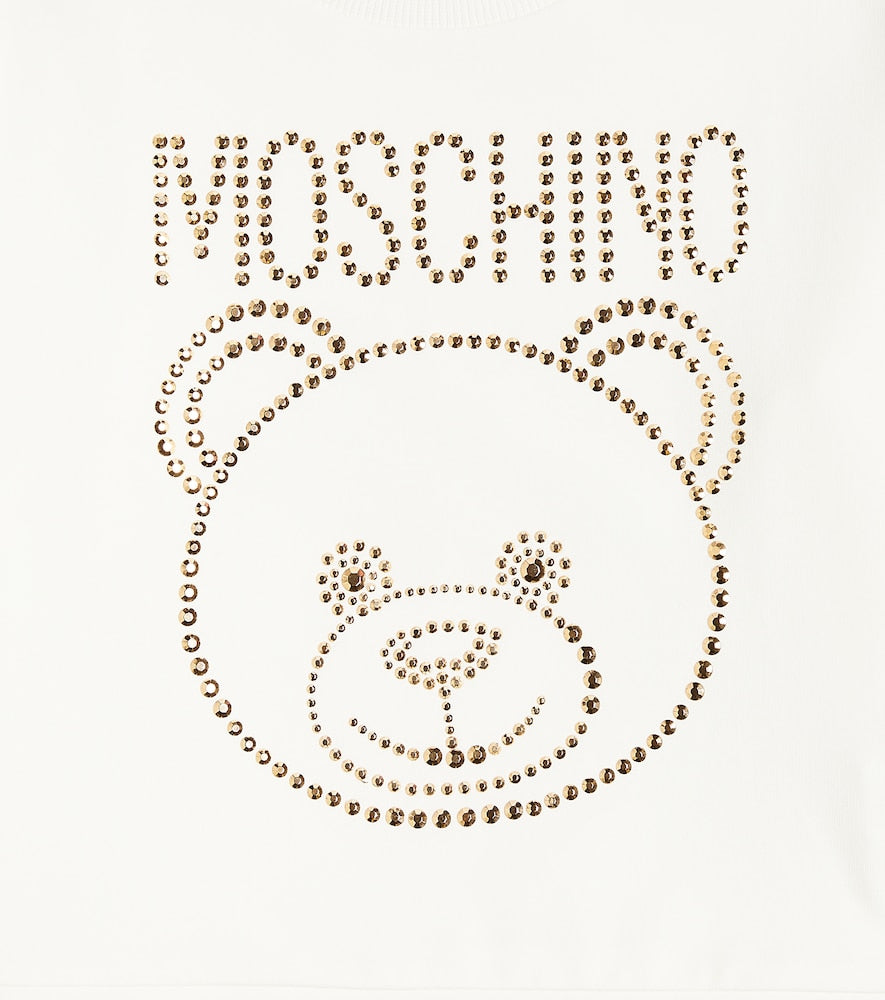 Embellished cotton-blend sweatshirt