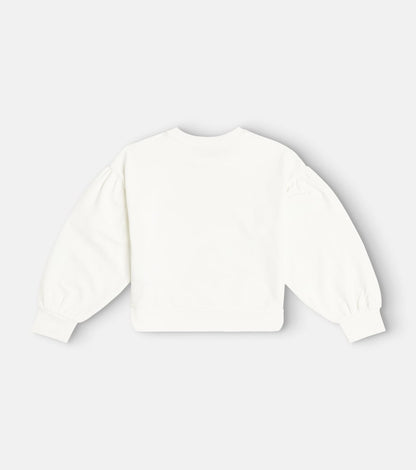 Embellished cotton-blend sweatshirt