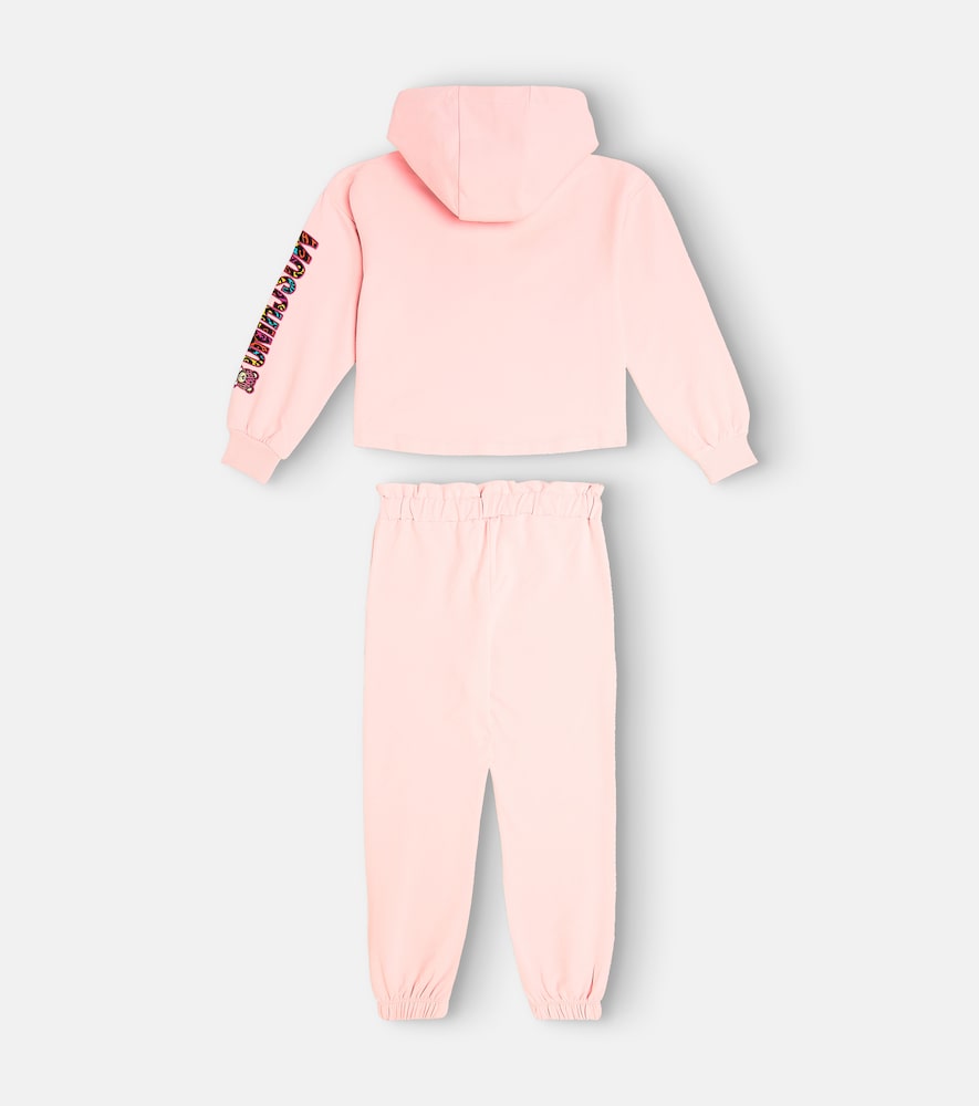 Cotton-blend jersey tracksuit