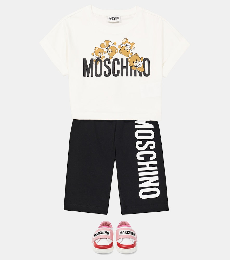 Cotton-blend T-shirt and shorts set