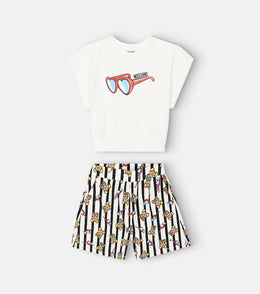 Cotton T-shirt and shorts set