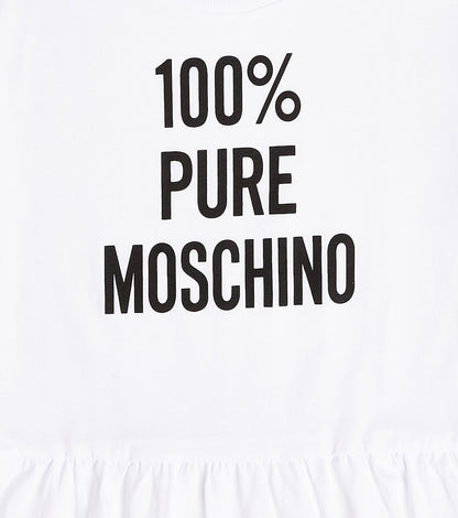 Logo cotton jersey dress