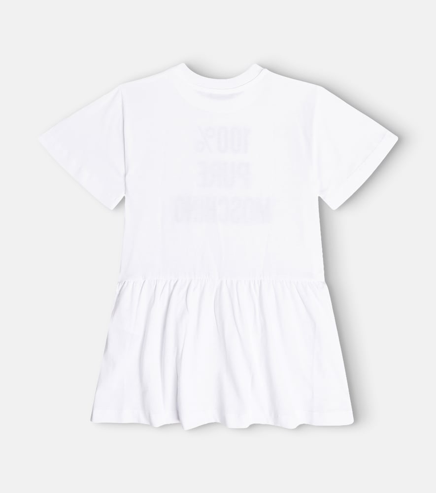 Logo cotton jersey dress