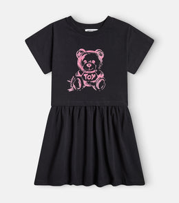 Teddy Bear cotton-blend jersey dress