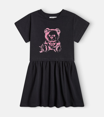 Teddy Bear cotton-blend jersey dress