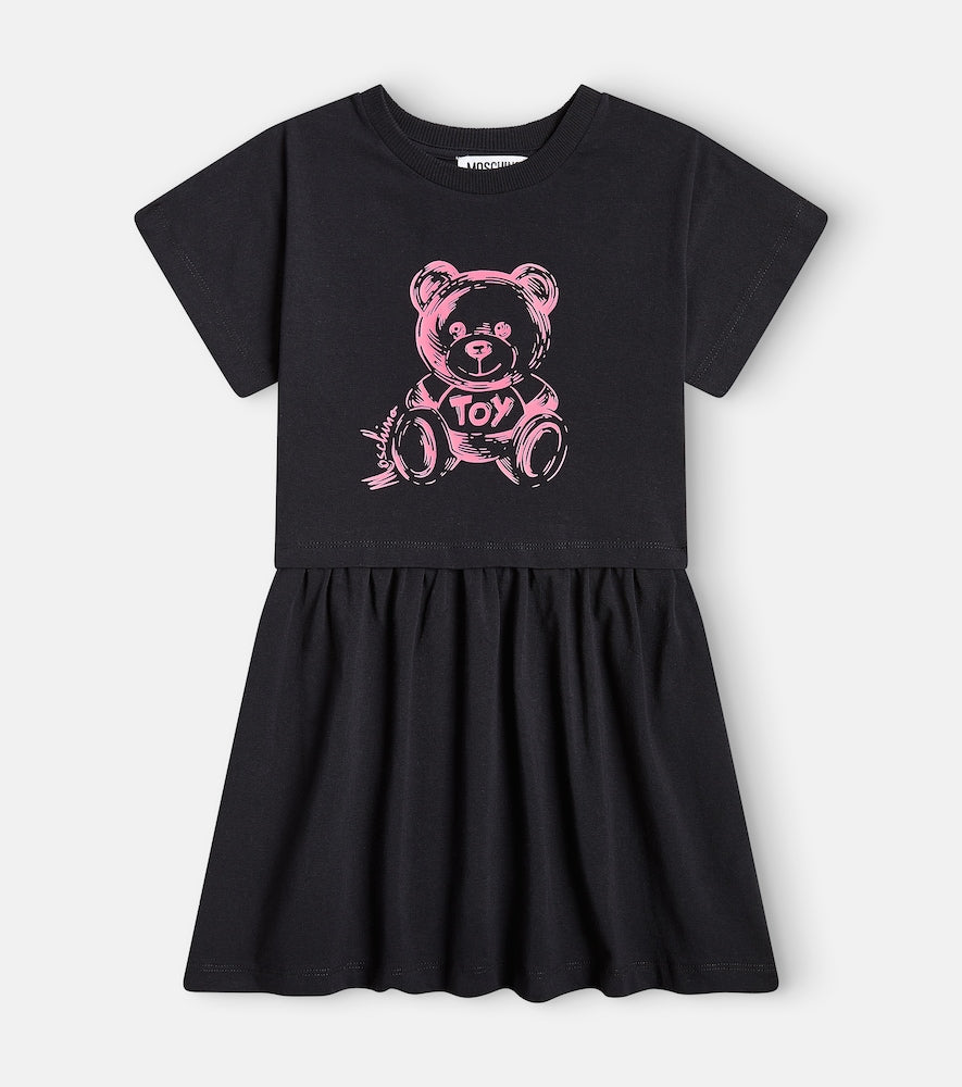 Teddy Bear cotton-blend jersey dress