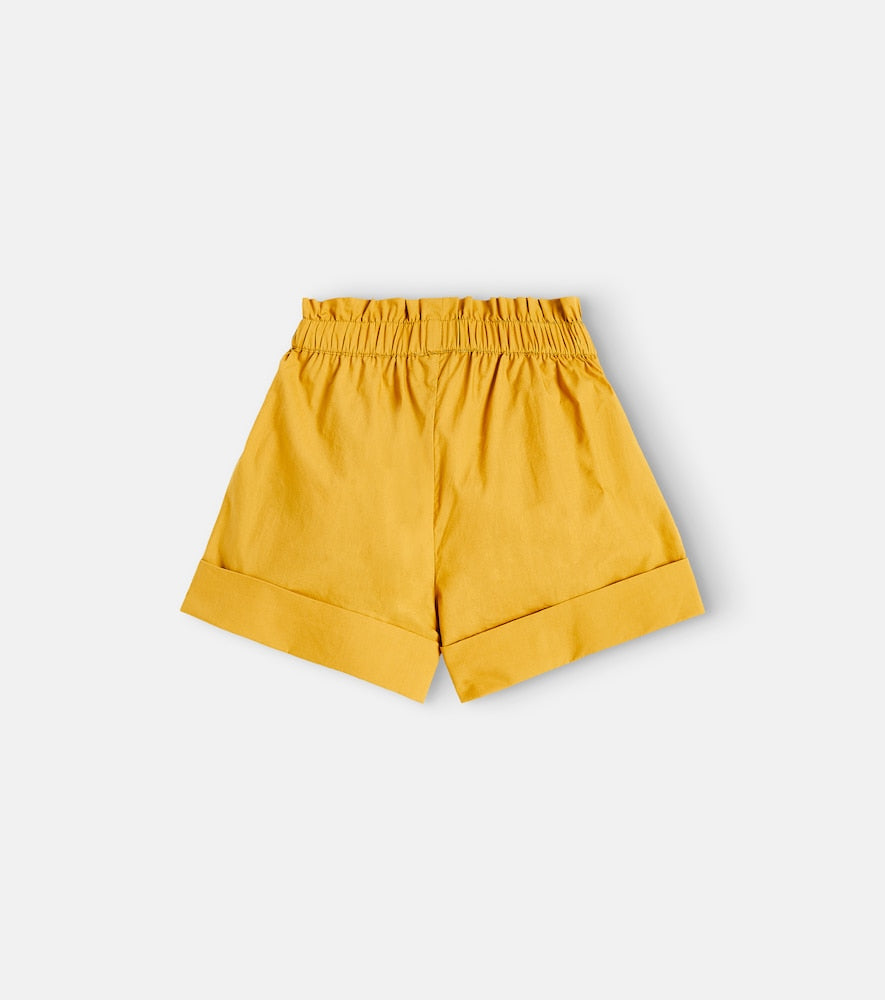Teddy Bear high-rise cotton shorts