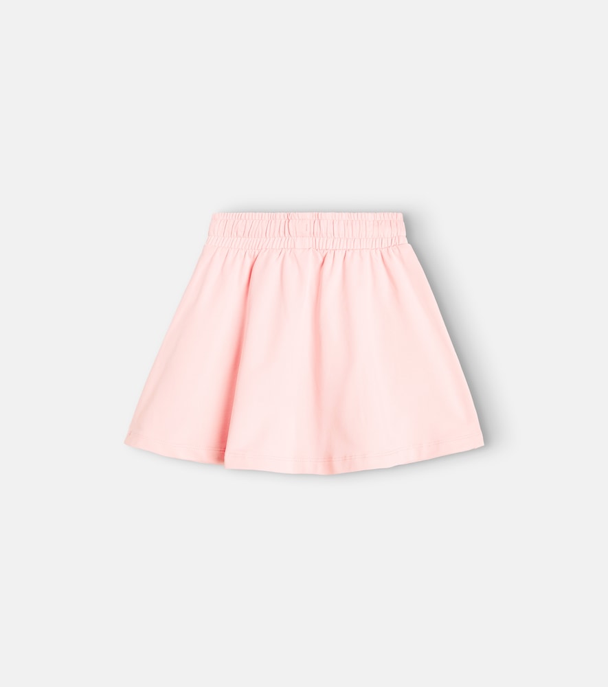 Logo cotton-blend skirt