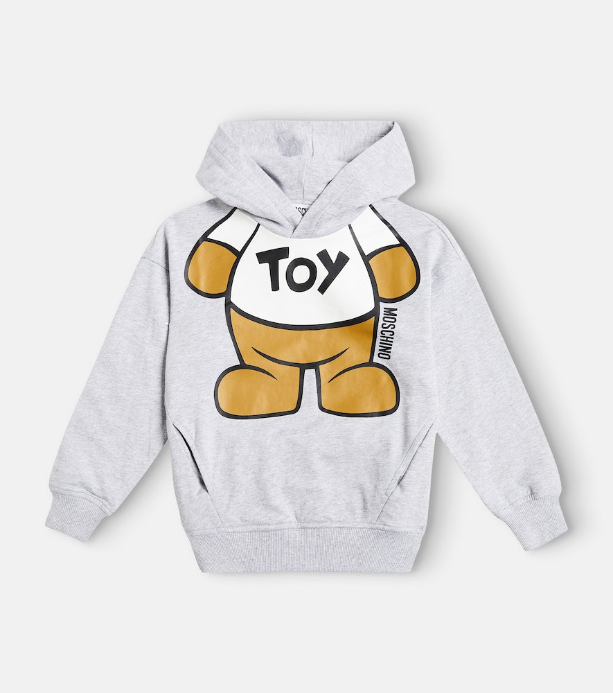 Teddy Bear cotton jersey hoodie