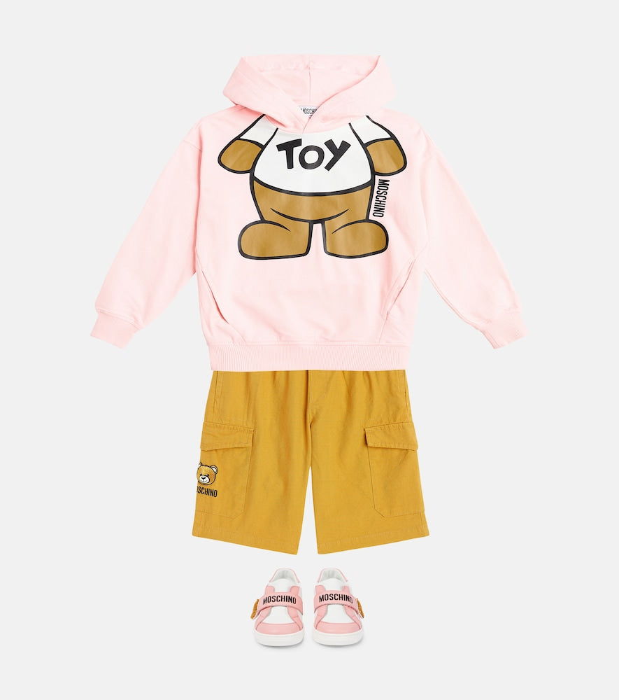 Teddy Bear cotton jersey hoodie