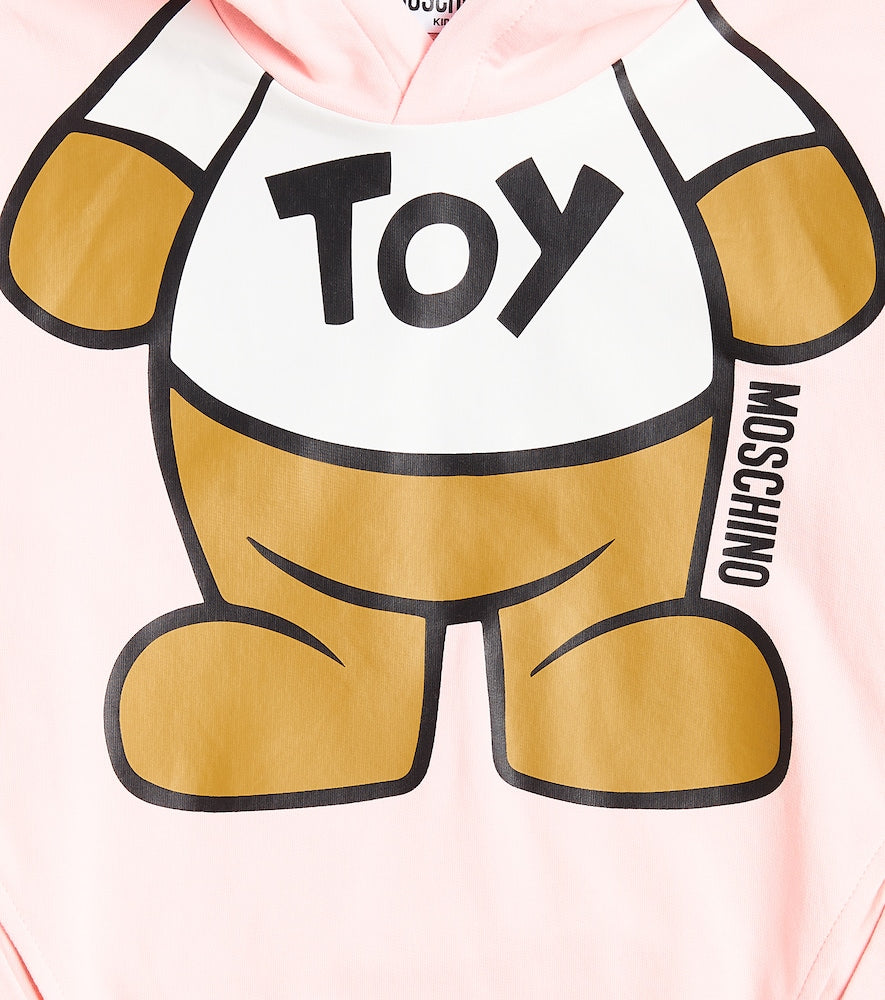 Teddy Bear cotton jersey hoodie
