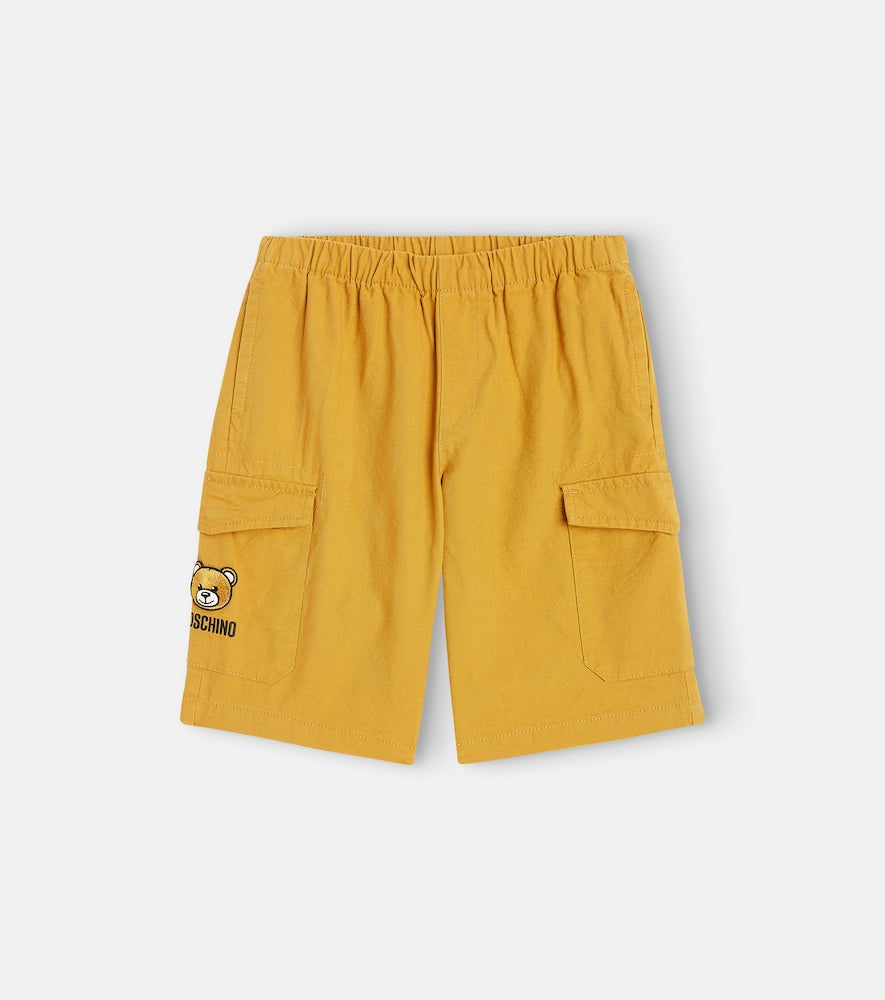 Teddy Bear cotton-blend cargo shorts
