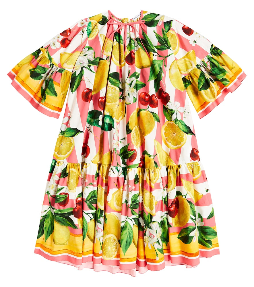 Printed cotton dress