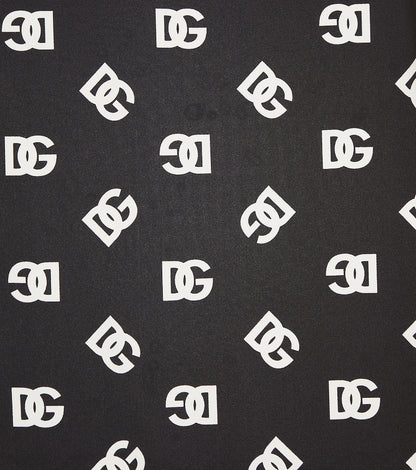 Logo silk-blend dress