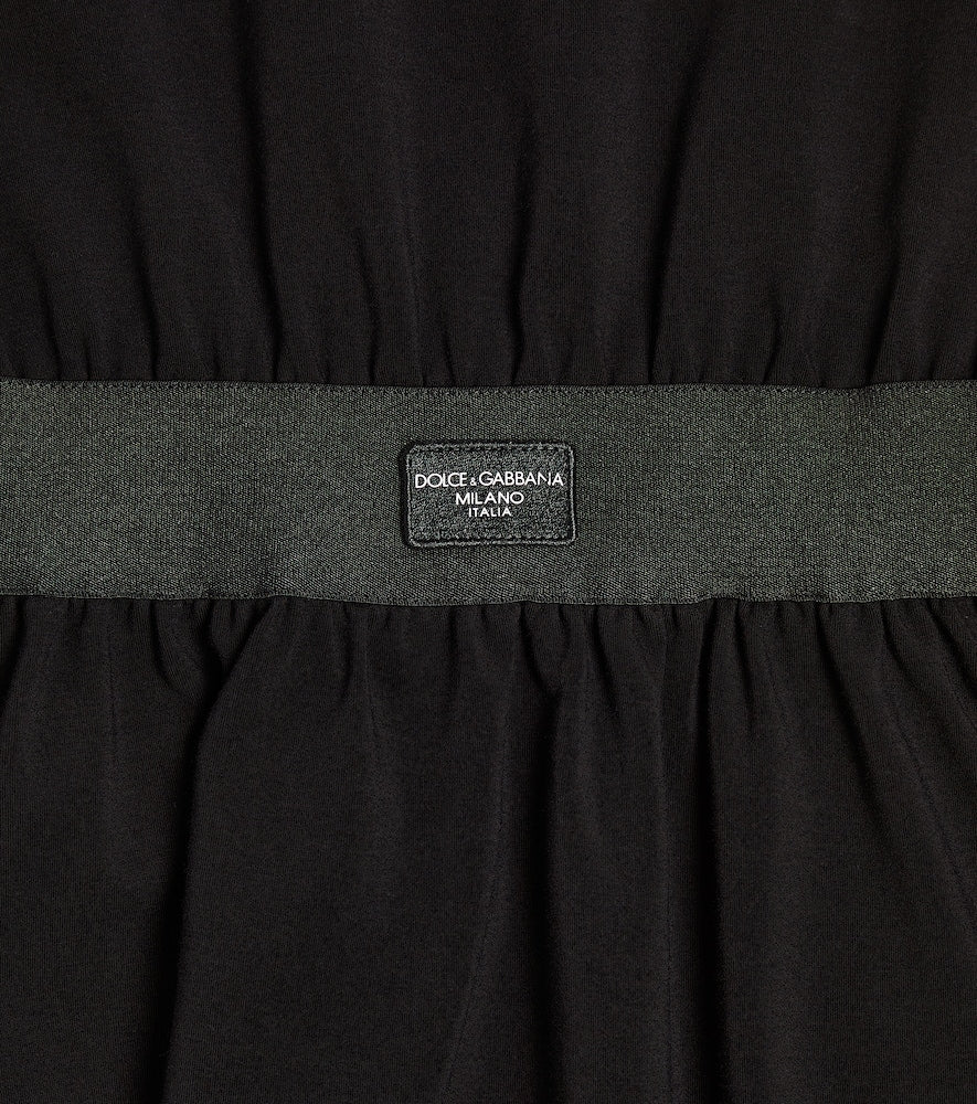 Cotton-blend jersey dress