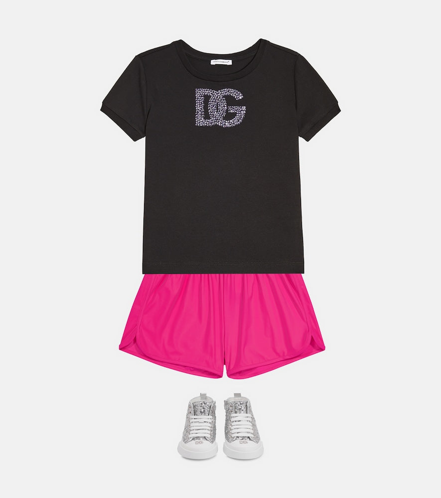 DG embellished cotton jersey T-shirt