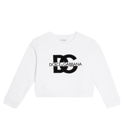 DG cotton jersey sweatshirt
