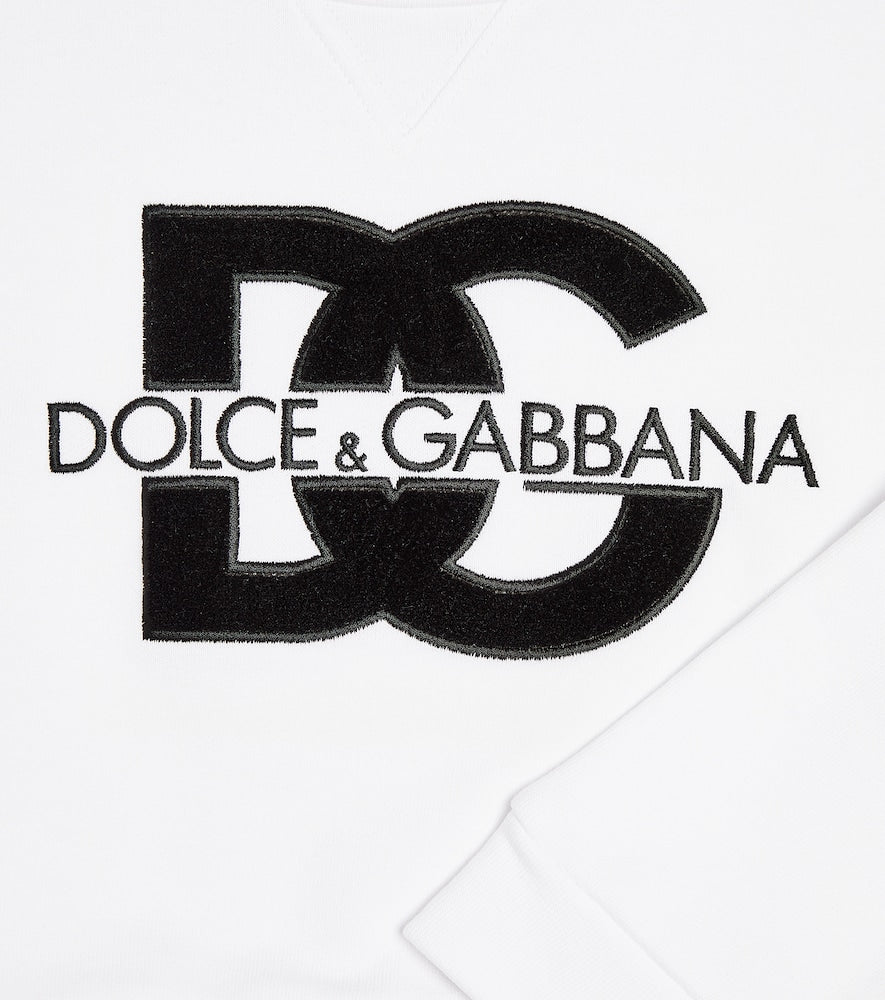DG cotton jersey sweatshirt