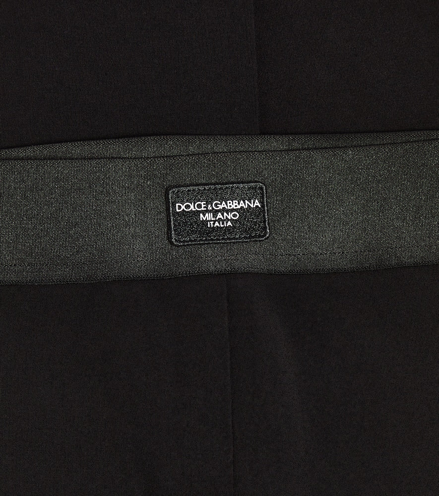 Logo cotton jersey leggings