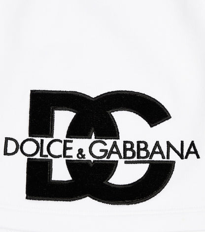 Logo cotton jersey skirt