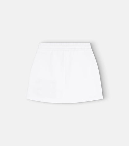 Logo cotton jersey skirt