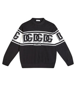 DG intarsia virgin wool sweater