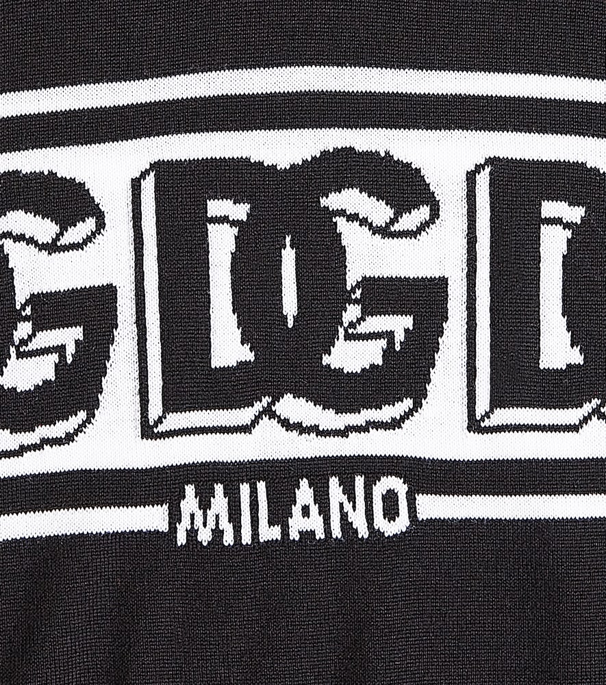 DG intarsia virgin wool sweater