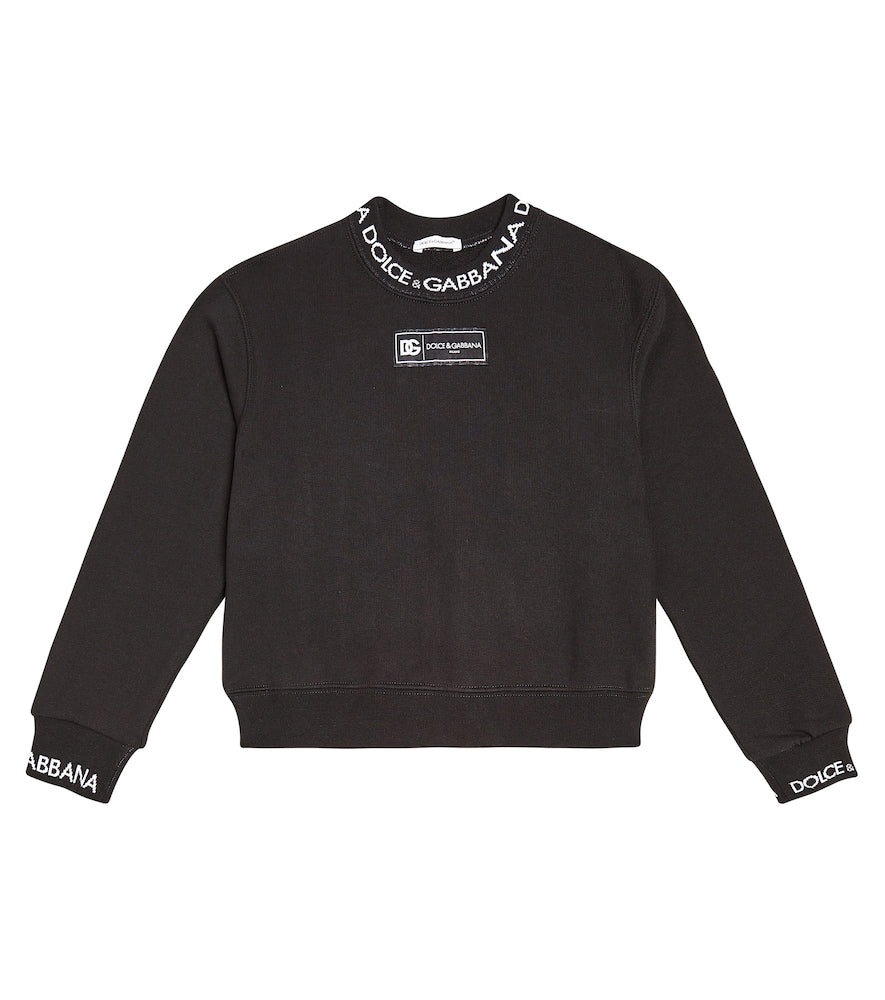 DG cotton jersey sweatshirt
