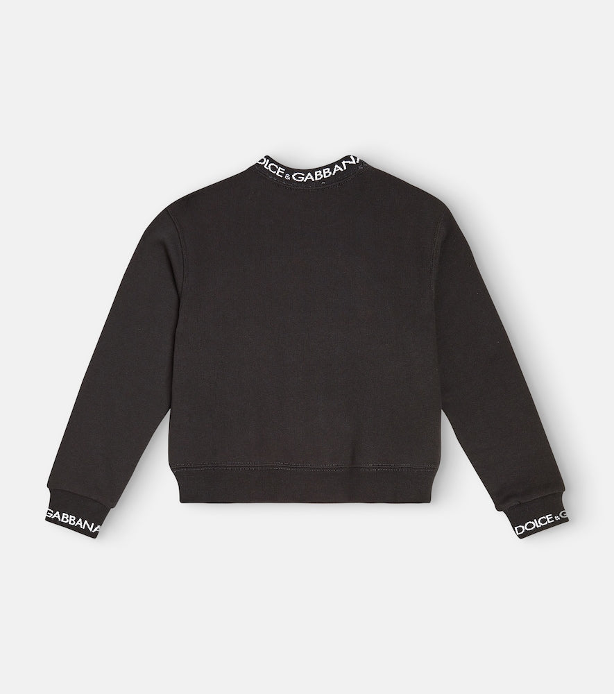 DG cotton jersey sweatshirt