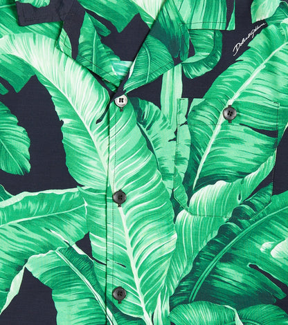 Printed bowling shirt