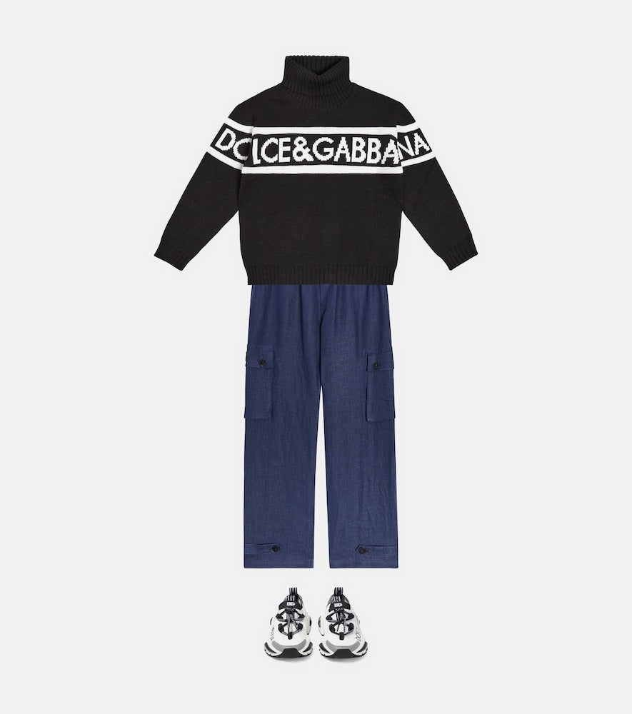 Linen cargo pants