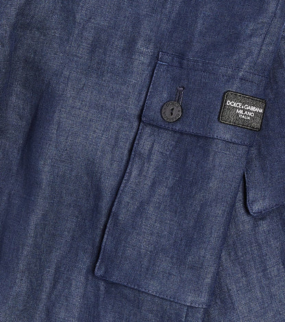 Linen cargo pants