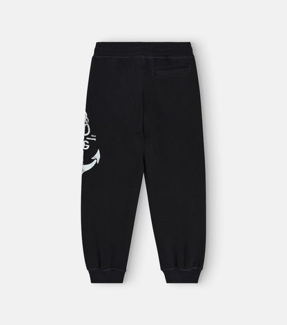 Printed cotton jersey sweatpants