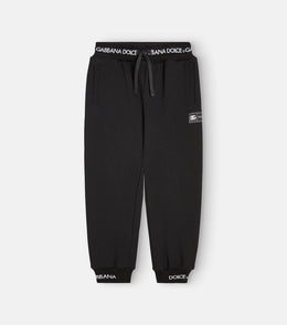 Logo cotton jersey sweatpants