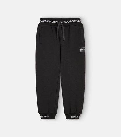 Logo cotton jersey sweatpants