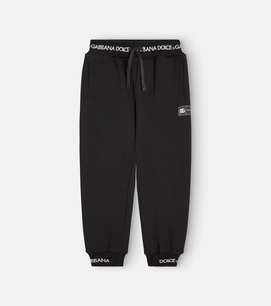 Logo cotton jersey sweatpants