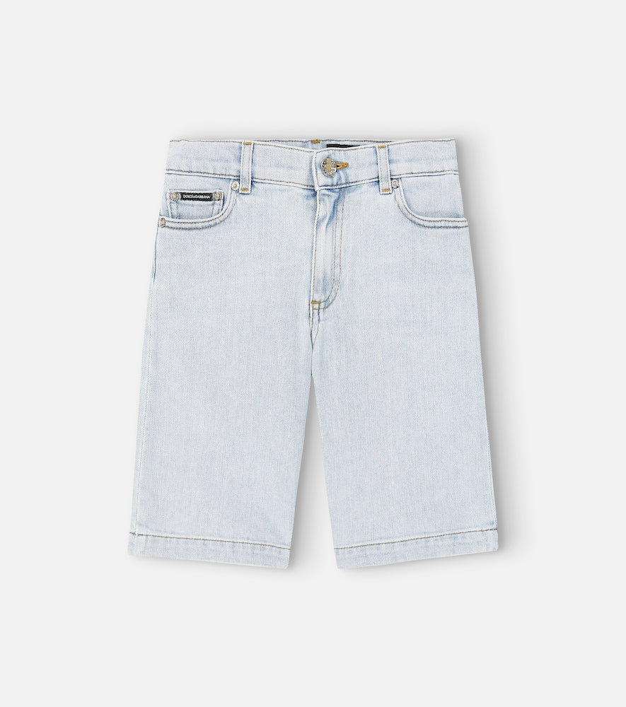 Denim bermuda shorts