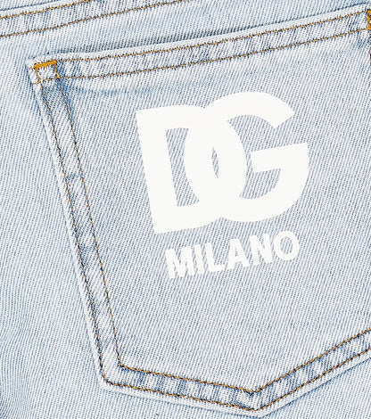 Denim bermuda shorts
