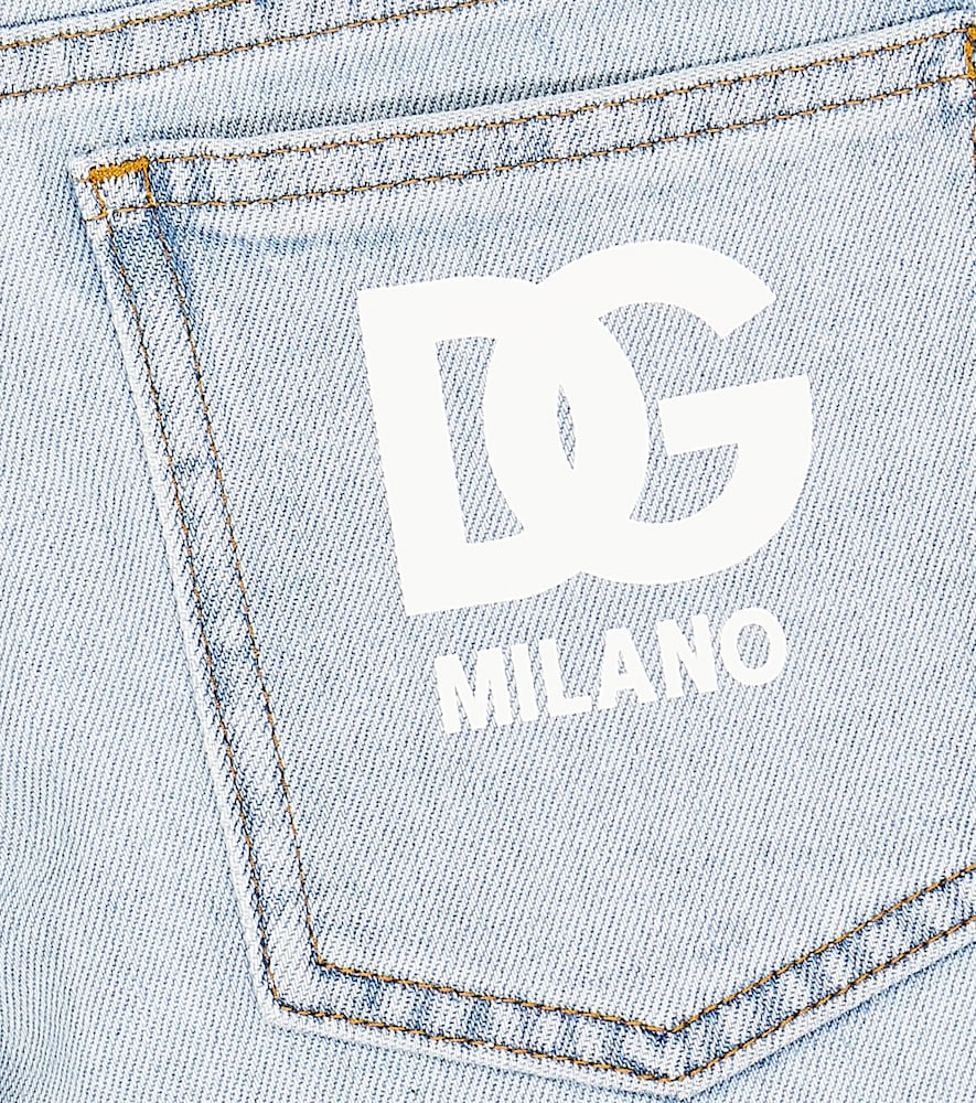 Denim bermuda shorts