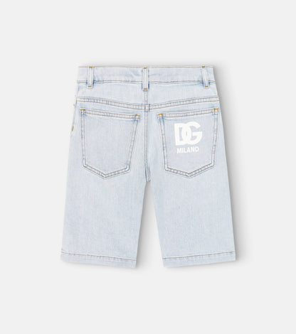 Denim bermuda shorts