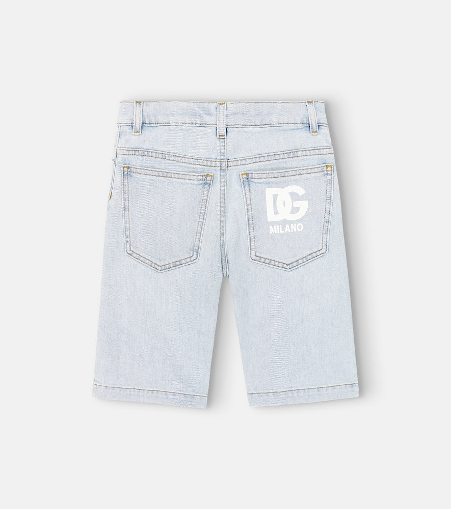 Denim bermuda shorts