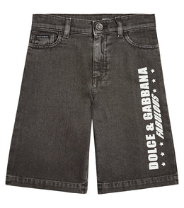 Denim bermuda shorts