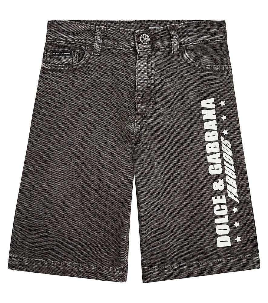 Denim bermuda shorts